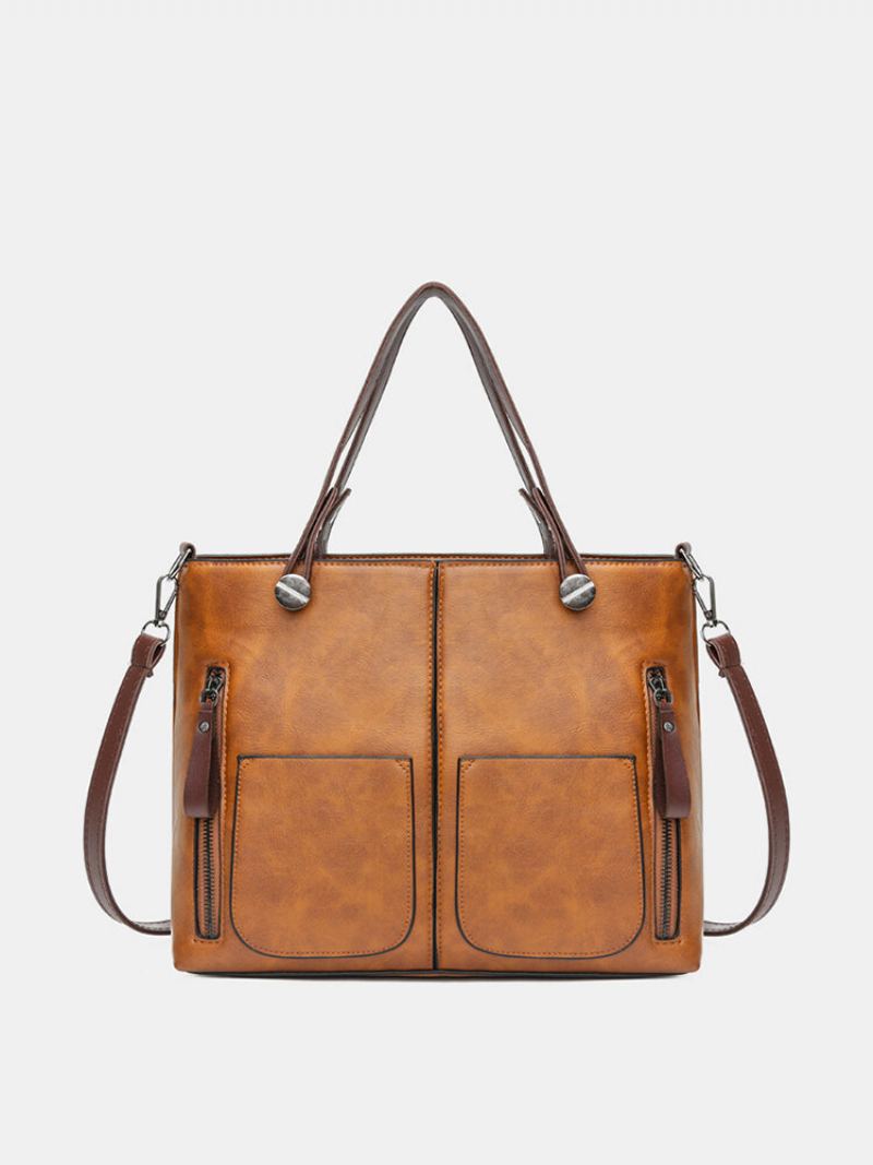 Dámské Vintage Kabelky Z Umělé Kůže Přes Rameno Crossbody