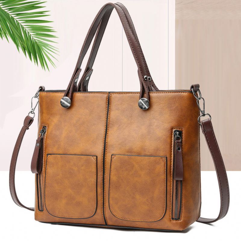 Dámské Vintage Kabelky Z Umělé Kůže Přes Rameno Crossbody