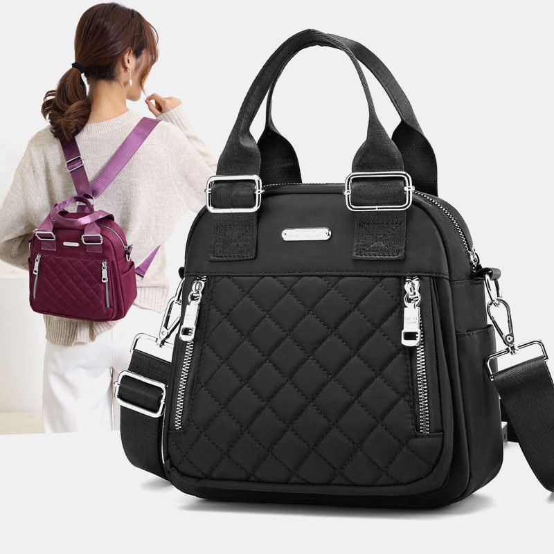 Dámský Nylonový Batoh Crossbody S Kabelkou Diamond