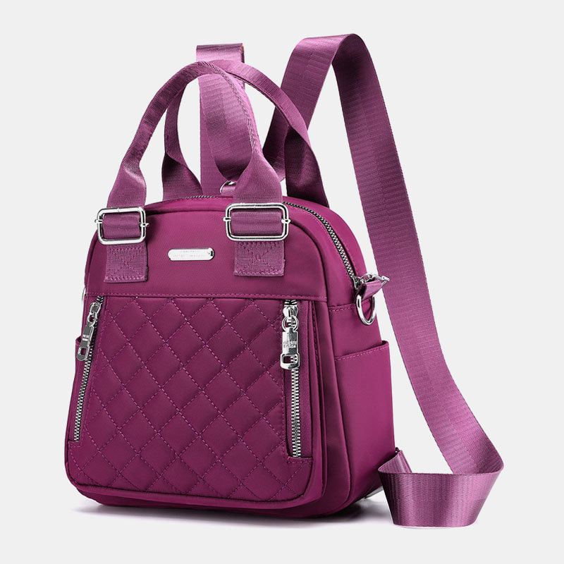 Dámský Nylonový Batoh Crossbody S Kabelkou Diamond