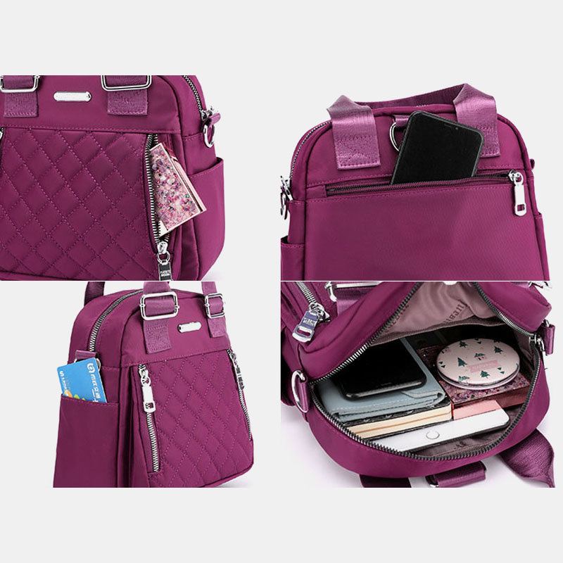 Dámský Nylonový Batoh Crossbody S Kabelkou Diamond