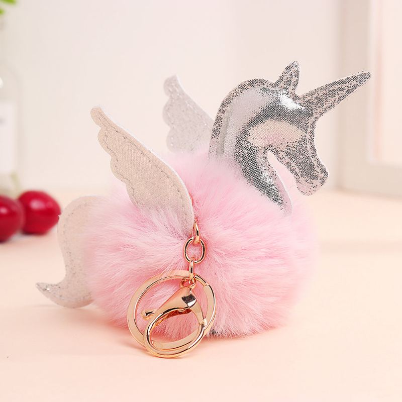 Dámský Přívěsek Na Klíče Z Umělé Kožešiny Unicorn Bag Charm