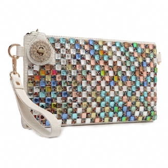 Diamond Explosive Clutch Color Dinner Shoulder Messenger Bag Dámská Taška Na Řetízek