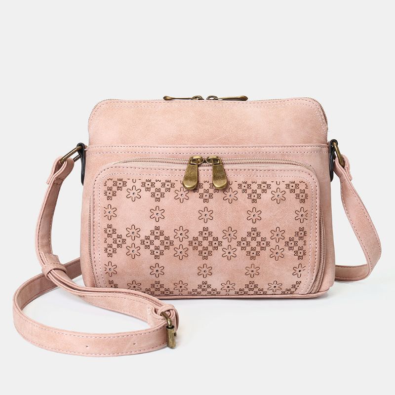 Dutá Lehká Crossbody Kabelka S Designem V Květinovém Designu