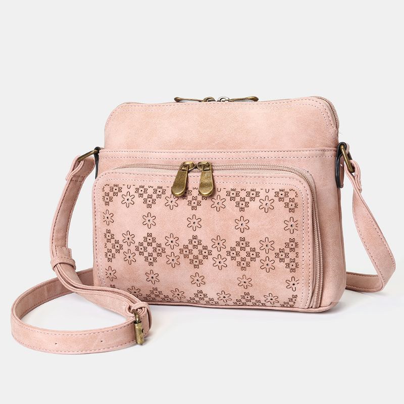 Dutá Lehká Crossbody Kabelka S Designem V Květinovém Designu