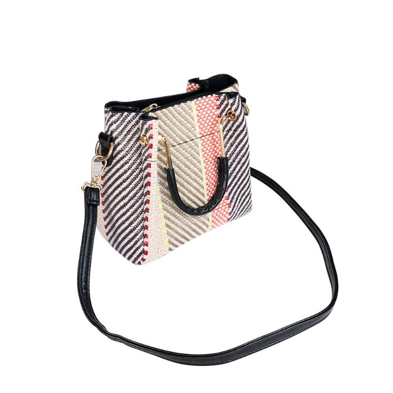 Elegantní Crossbody Kabelka Z Barevného Blokování S Dlouhým Ramenním Popruhem Pro Dívky Módní Dámská Přes Rameno