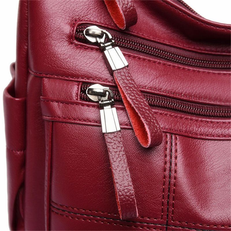 Hot Soft Leather Bolsa Luxusní Dámské Kabelky Crossbody Pro Ženy Tašky Přes Rameno Thread Sac A Main Femme