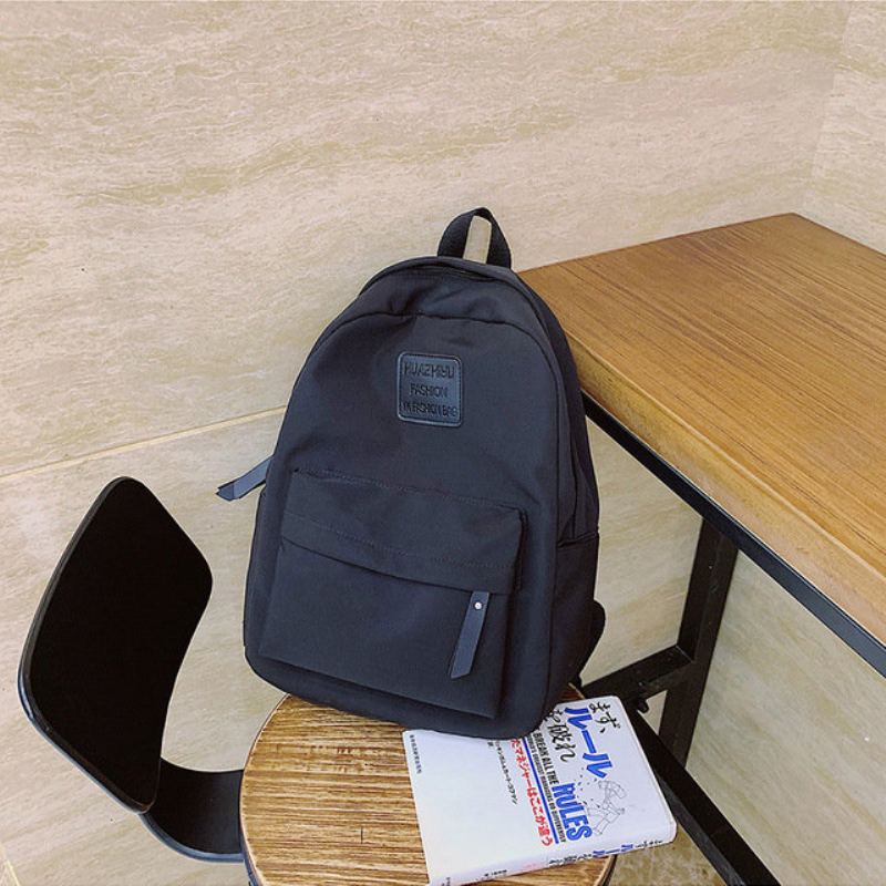 Japonská Verze Starověkého Smyslu Pro Jednobarevný Batoh Dívčí Super Studentský Wild Waterproof Sen Backpack Tide 201