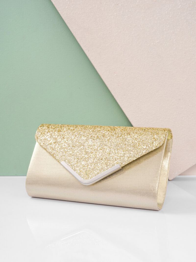 Joseko Dámská Módní Flitrová Večerní Taška Z Umělé Kůže Kosmetická Taštička Elegant Clutch