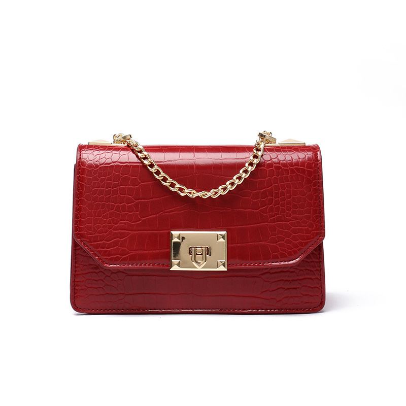 Kabelka Taška Female Spring 2023 Small Square Bag Jednobarevná Chain Shoulder Messenger Dámská