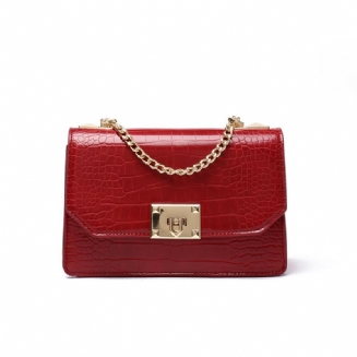 Kabelka Taška Female Spring 2023 Small Square Bag Jednobarevná Chain Shoulder Messenger Dámská