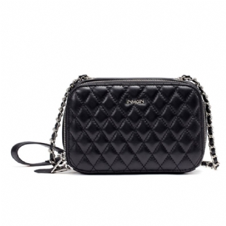 Kožená Taška Inman Lady Jarní A Podzimní Styl Literatury Diamond Small Square Bag Řetízková Tide Bag Sheepskin Diagonal Bag