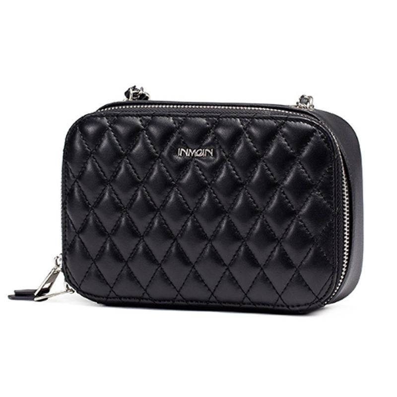 Kožená Taška Inman Lady Jarní A Podzimní Styl Literatury Diamond Small Square Bag Řetízková Tide Bag Sheepskin Diagonal Bag