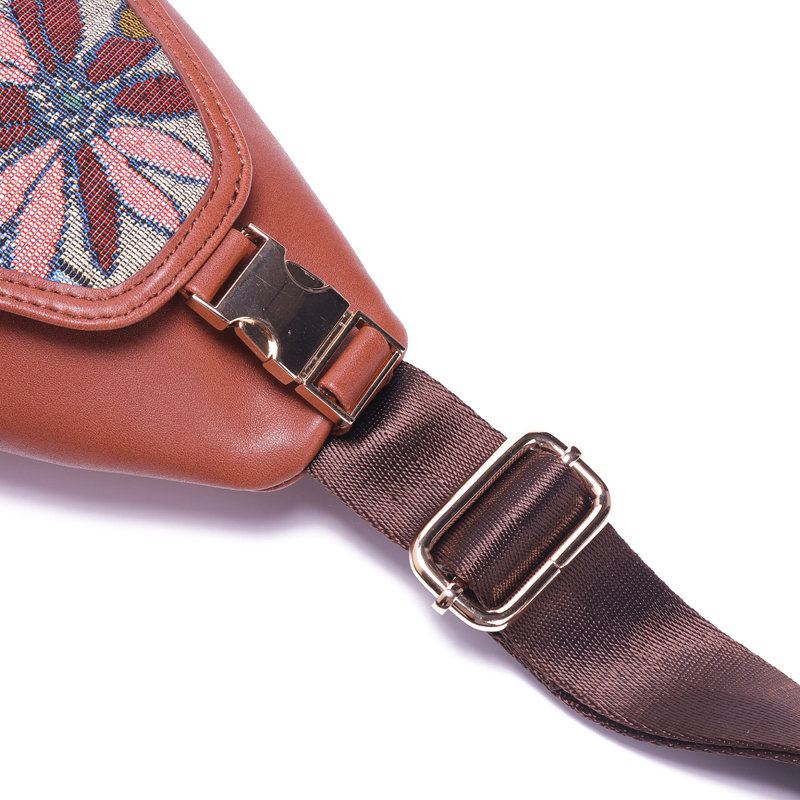 Květinové Náprsní Tašky S Výšivkou Brenice Vintage National Crossbody Kabelky