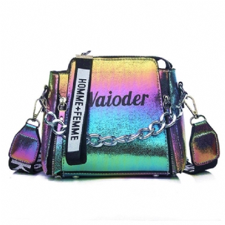 Laser Women Dopisní Taška Přes Rameno Ins Populární Dámská Kabelka Holiday Pu Messenger Tašky Pro Dámský Design Vynikající Crossbody Bucket