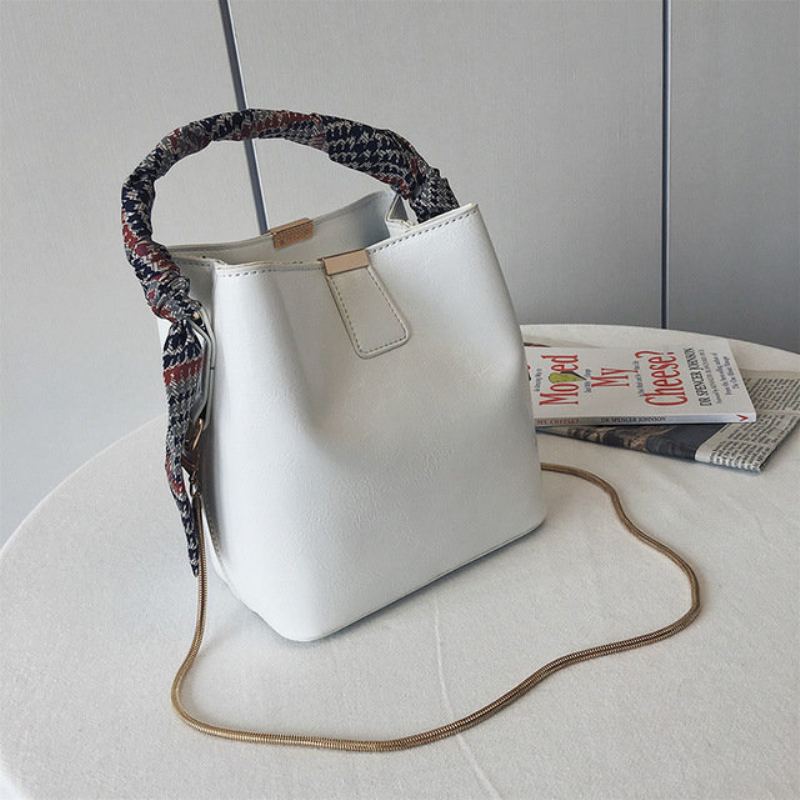 Malý Zahraniční Hedvábný Šátek Přenosný Bucket Bag Kabelky Nová Síť Red Wild Chain Ramen Sung Small Bag