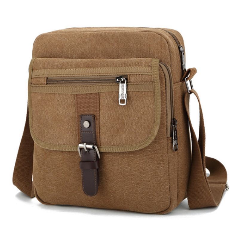 Men Small Outdoor Retro Casual Messenger Sport Canvas Crossbody Kabelka