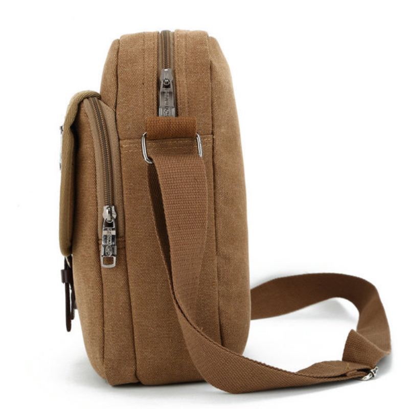 Men Small Outdoor Retro Casual Messenger Sport Canvas Crossbody Kabelka