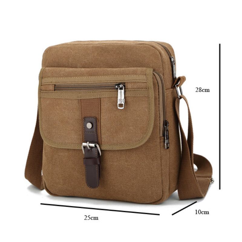 Men Small Outdoor Retro Casual Messenger Sport Canvas Crossbody Kabelka