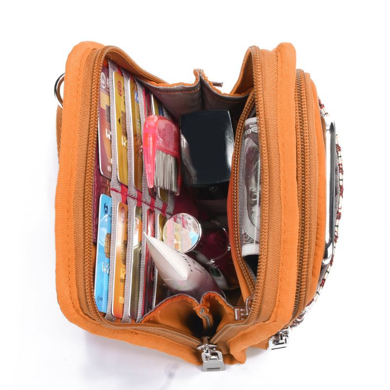 Mini Crossbody Kabelky Brenice National Multi-pocket Bohemia Card Holder