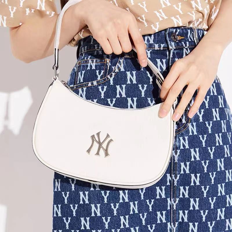 Mlb Underarm Bag Summer High-end Feeling Niche White Crescent Bag Kabelka Přes Rameno Malá Taška