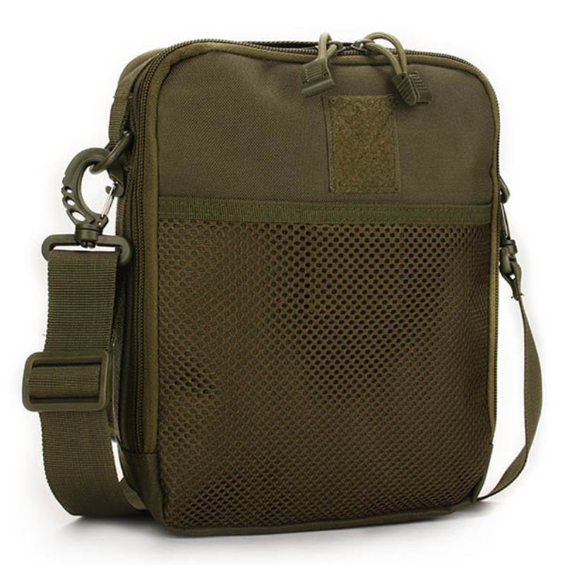 Muži Ženy Nylonová Sportovní Outdoor Tactical Army Ipad Crossbody Taška Přes Rameno