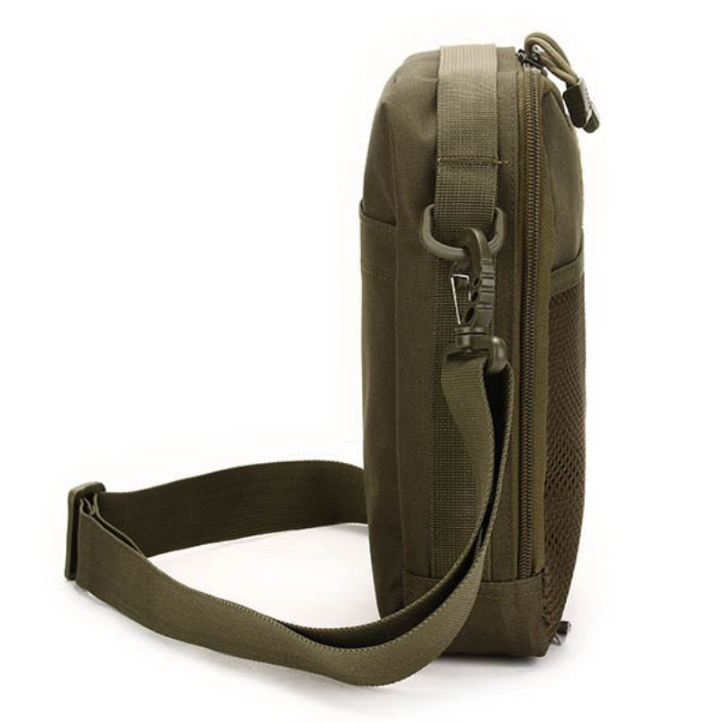 Muži Ženy Nylonová Sportovní Outdoor Tactical Army Ipad Crossbody Taška Přes Rameno