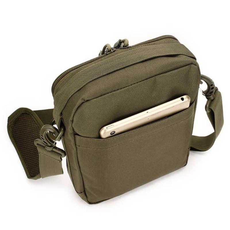 Muži Ženy Nylonová Sportovní Outdoor Tactical Army Ipad Crossbody Taška Přes Rameno