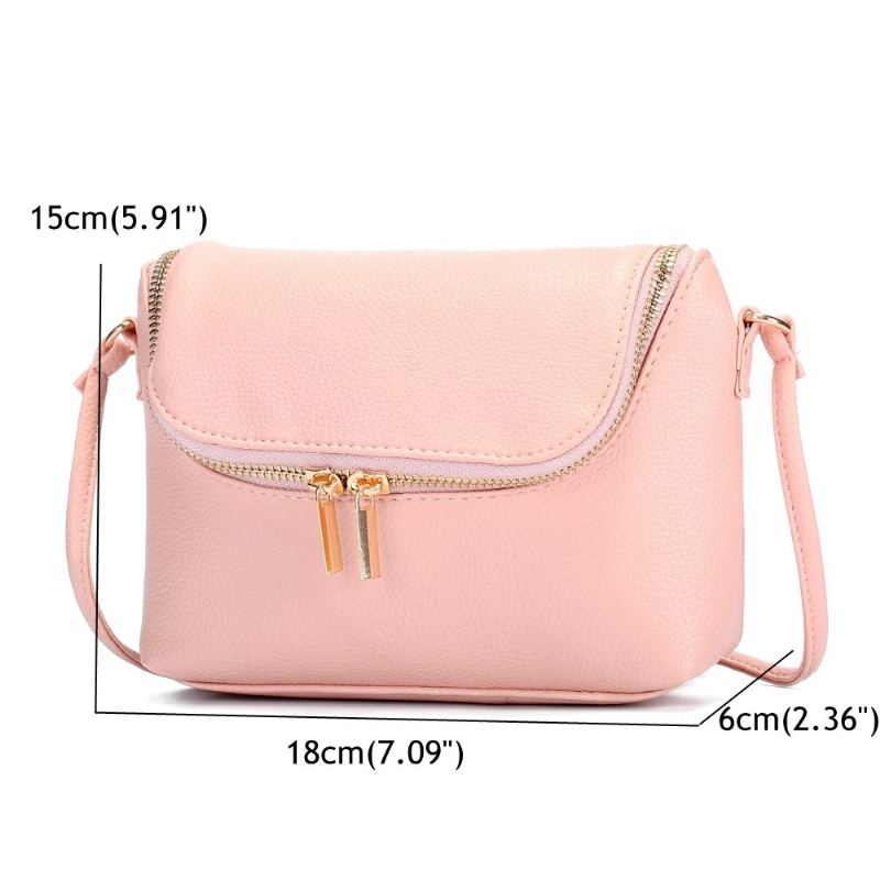 Neformální Candy Color Pu Kožené 5.5palcové Kabelky Na Telefon Crossbody Tašky Přes Rameno Pro Ženy