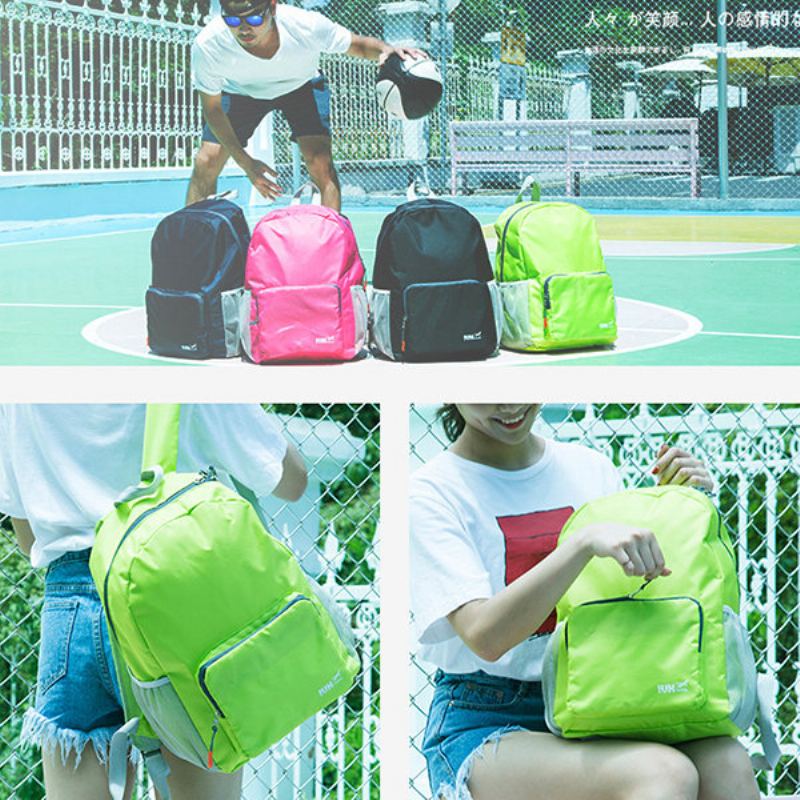 Neformální Nylonový Skládací Lehký Batoh Taška Přes Rameno Crossbody Tašky