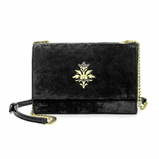 New Velvet Fashion Flip Cover Small Square Bag Dámská Kabelka Přes Rameno Podzim Zima 2023