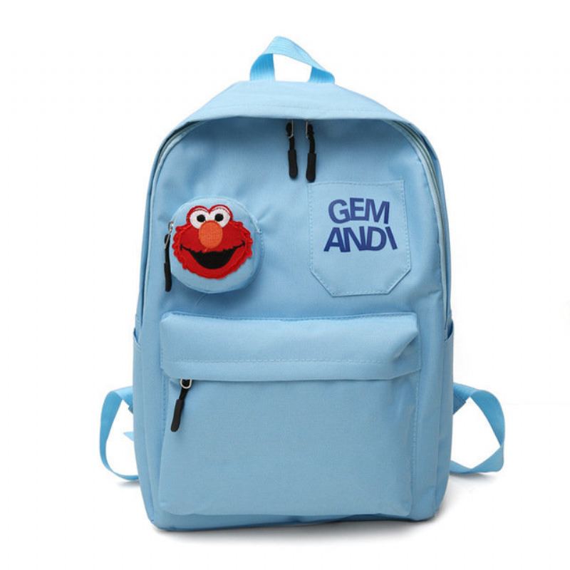 Nový Vintage Sense Sesame Street Batoh Kreslená Taška Přes Rameno Ins Girl Heart Student Bag