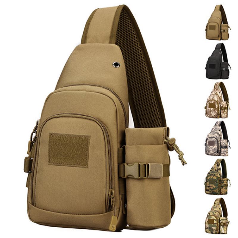 Nylon Casual Travel Tactical Army Camouflage Jezdecká Taška Sling Bag Na Gymnastiku Crossbody Pro Muže