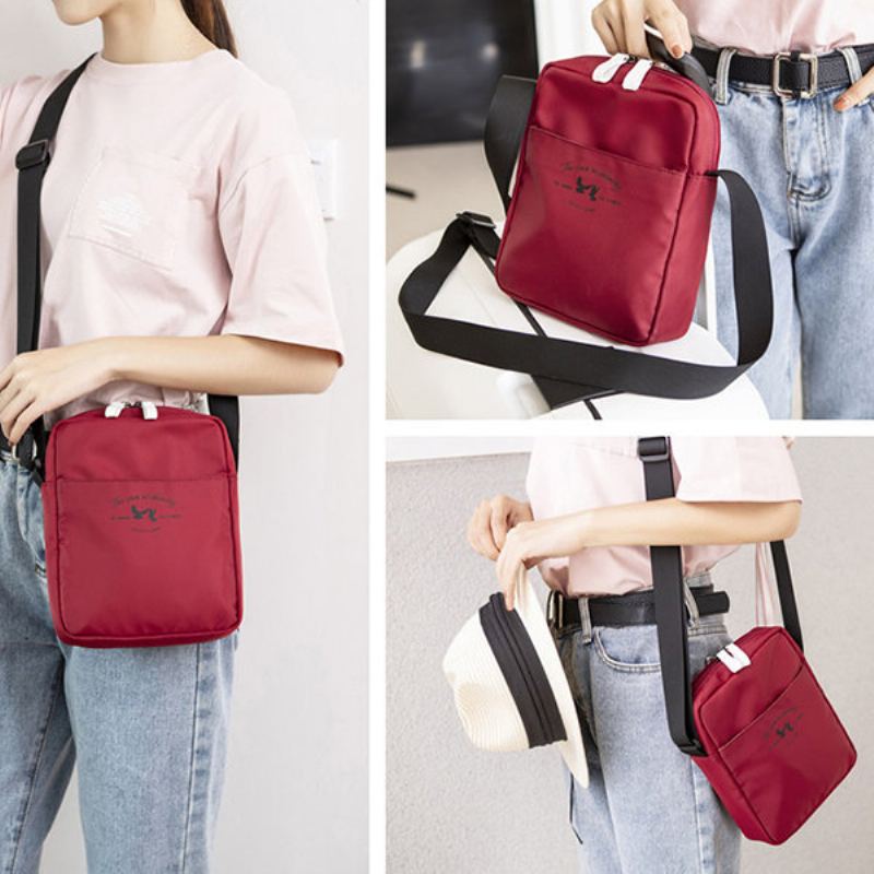 Nylonová Multifunkční Cestovní Crossbody Taška Pevná Lehká Přes Rameno Pro Ženy