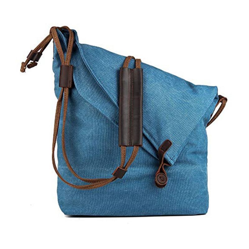 Oversized Casual Canvas Crossbody Messenger Bag Unisex Retro Hobo Taška Pro Muže A Ženy