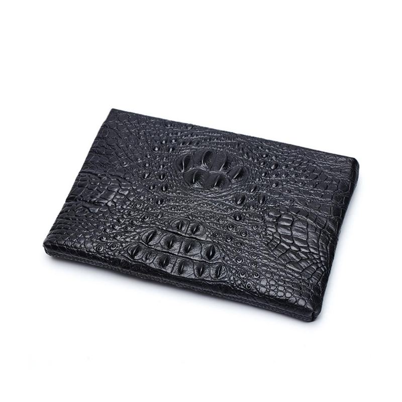 Pánská Obchodní Taška Clutch Leather Wallet S Krokodýlím Vzorem