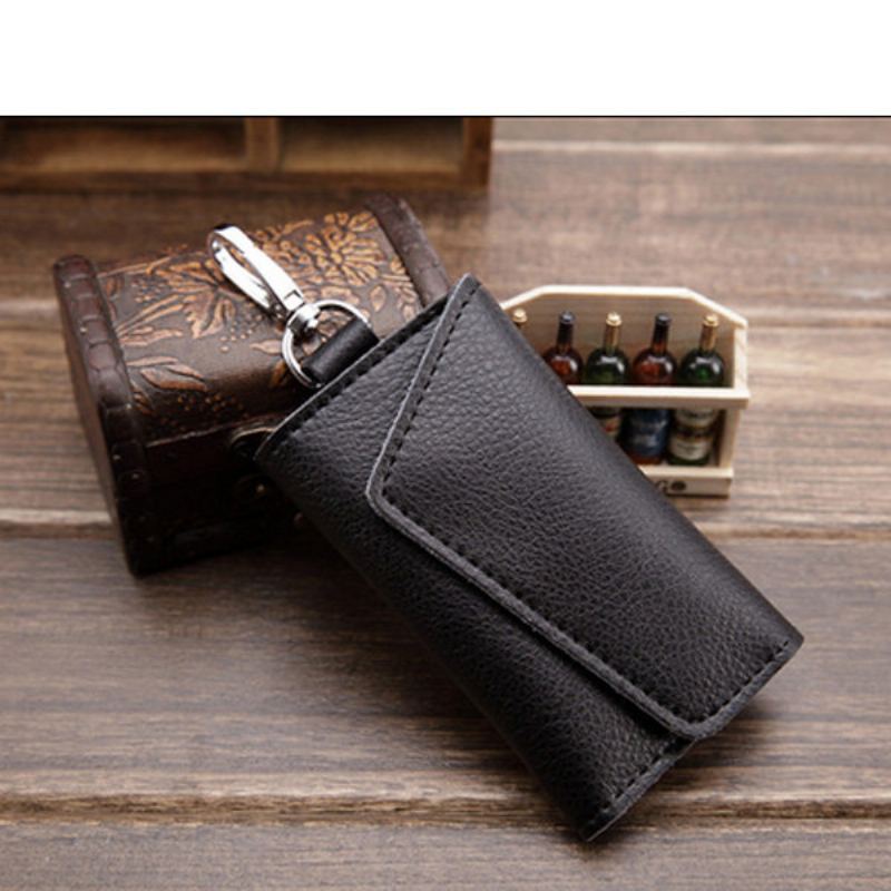 Pánská Peněženka Z Hovězí Kůže Key Original Leather Passport Wristlet Wallet