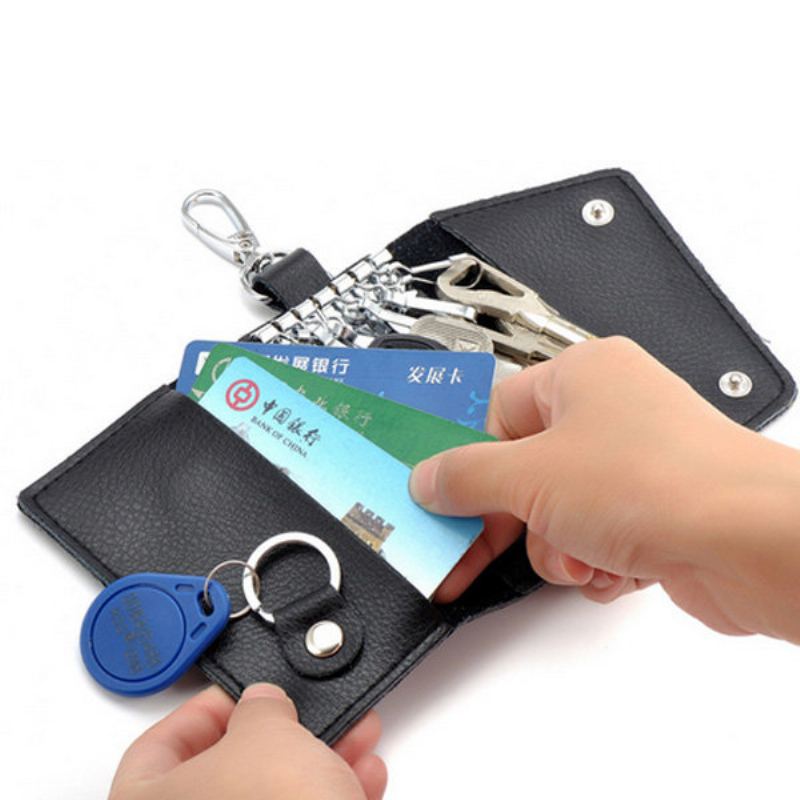 Pánská Peněženka Z Hovězí Kůže Key Original Leather Passport Wristlet Wallet