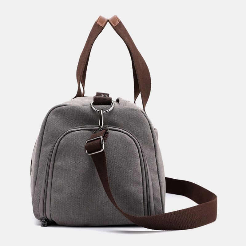 Pánská Plátěná Cestovní Pevná Taška Crossbody