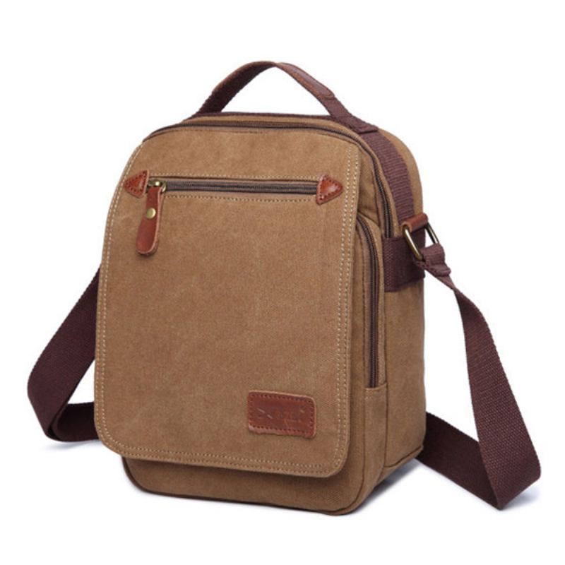 Pánská Plátěná Kabelka Ipad Bag Outdoor Crossbody