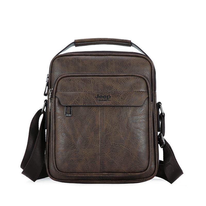 Pánská Retro Velkokapacitní Multifunkční Taška Přes Rameno Crossbody Kabelka