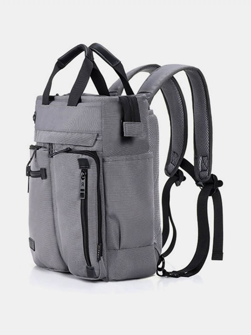 Pánský Multifunkční Nylonový Voděodolný Batoh Business Pevné Crossbody Kabelky Outdoorové