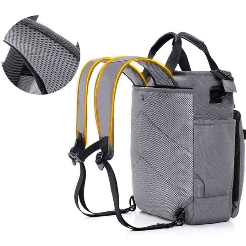 Pánský Multifunkční Nylonový Voděodolný Batoh Business Pevné Crossbody Kabelky Outdoorové