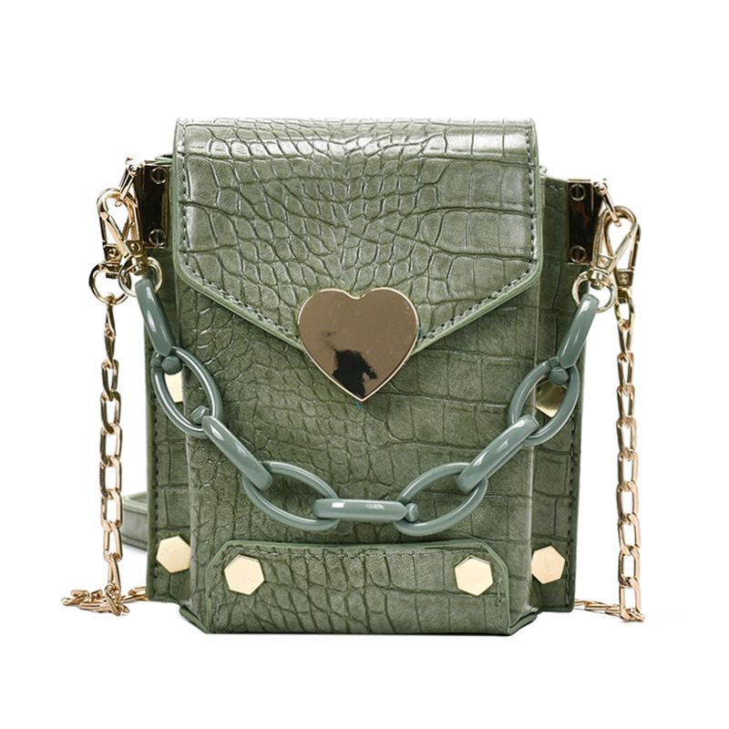 Personalizovaná Kabelka Chain Crossbody Crocodile Pattern Malá Čtvercová Na Jedno Rameno Pro Ženy