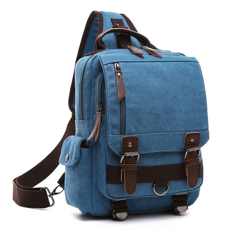 Plátěná Outdoor Travel Messenger Hrudní Taška Ol Unisex Batoh Na Jedno Rameno Pro Muže