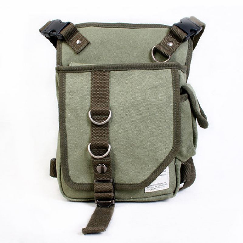 Plátěná Taška Na Jezdecké Nohy Outdoor Crossbody Vícekapesní Do Pasu Pro Muže