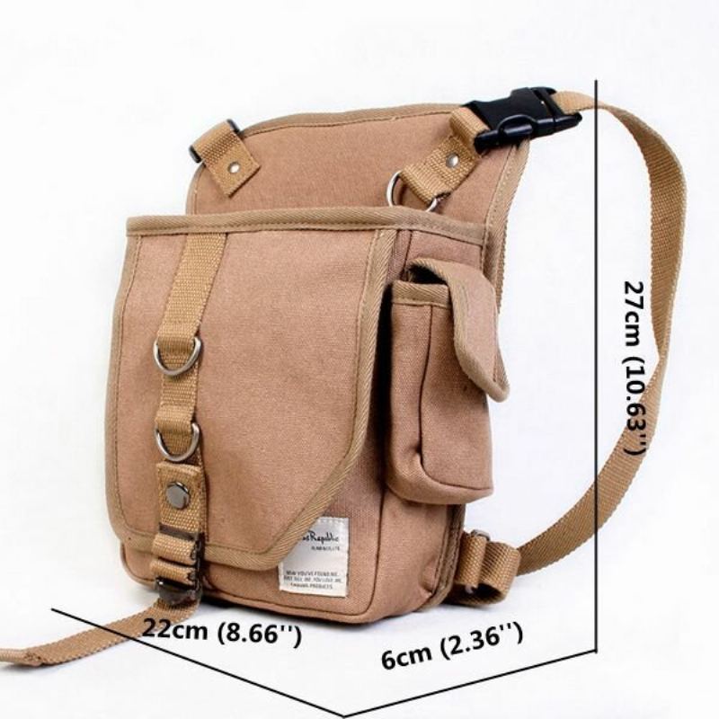 Plátěná Taška Na Jezdecké Nohy Outdoor Crossbody Vícekapesní Do Pasu Pro Muže