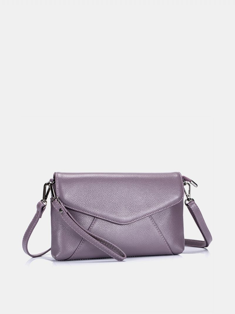 Retro Kabelky Přes Rameno Z Pravé Kůže Pure Color Dámské Crossbody