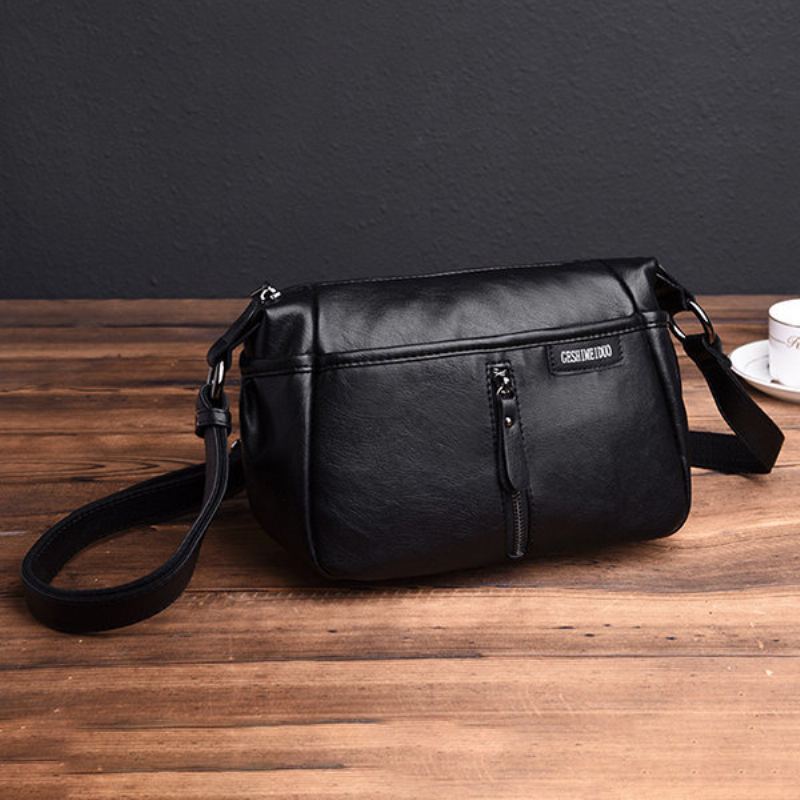 Retro Měkké Umělé Kožené Kabelky Přes Rameno Crossbody Pro Ženy