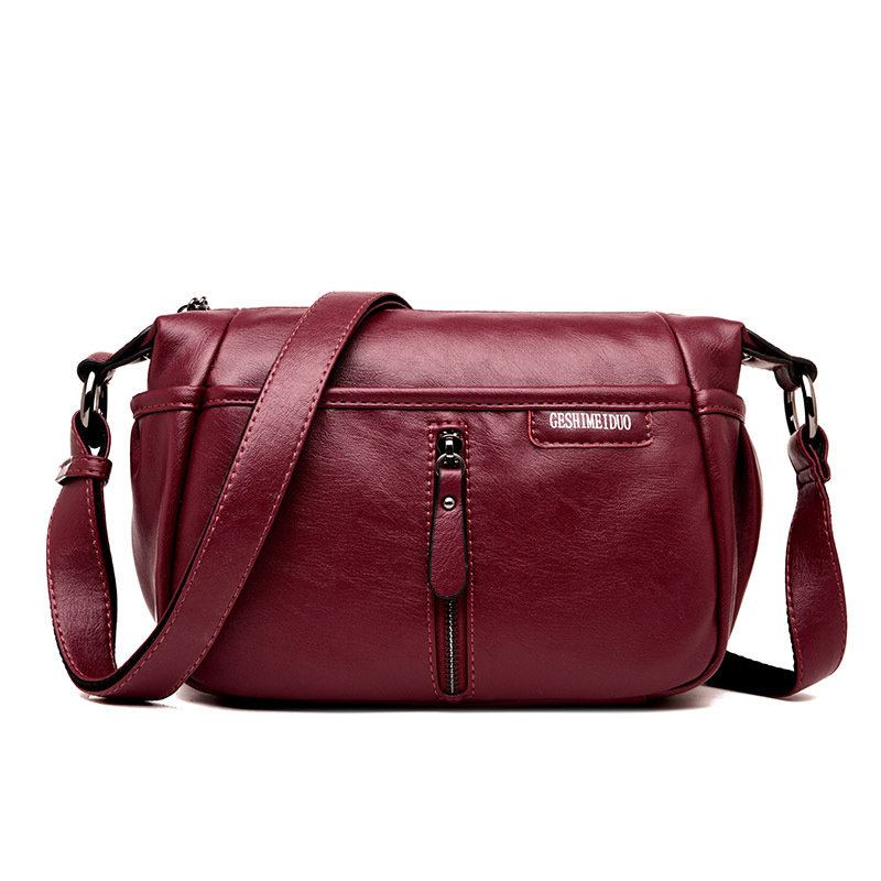 Retro Měkké Umělé Kožené Kabelky Přes Rameno Crossbody Pro Ženy